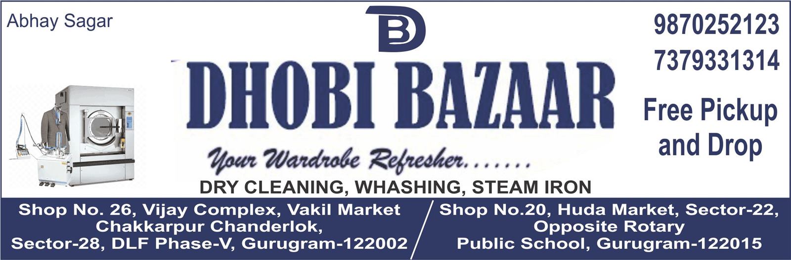 DHOBI BAZAAR (Drycleaners Sector 22)